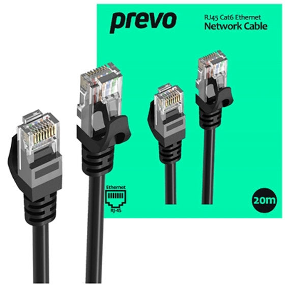 CAT6 20M NETWORK CABLE BLACK