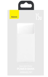 Baseus 15w 10000mAh Power Bank White