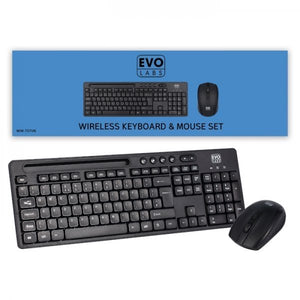 Evo Labs Wireless Keyboard and Mouse Set