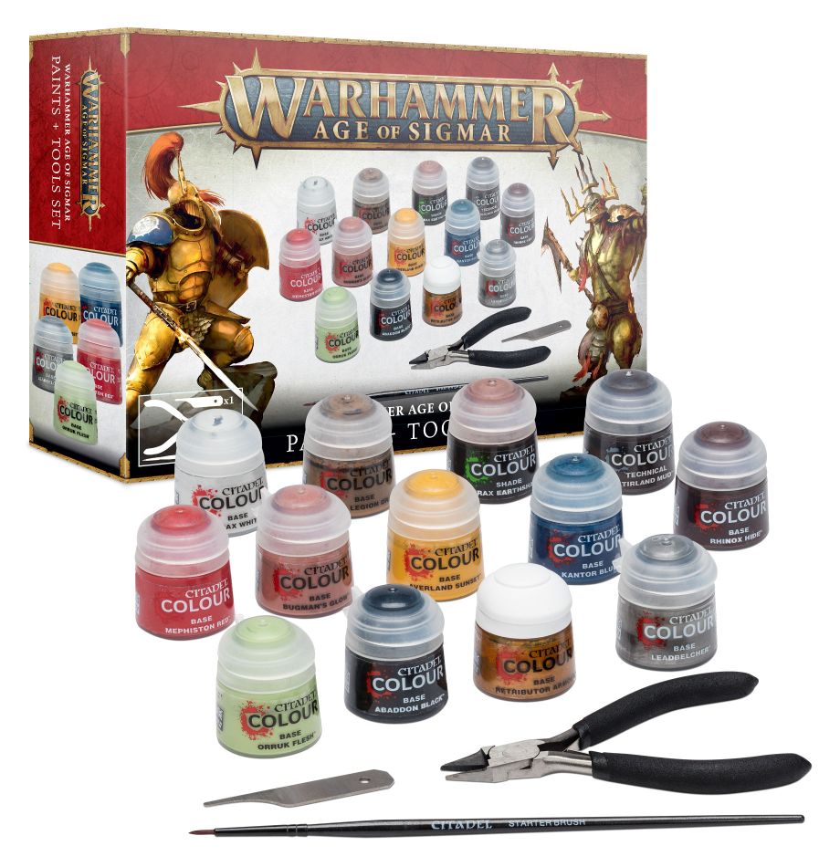 Age Of Sigmar Paints + Tools Set