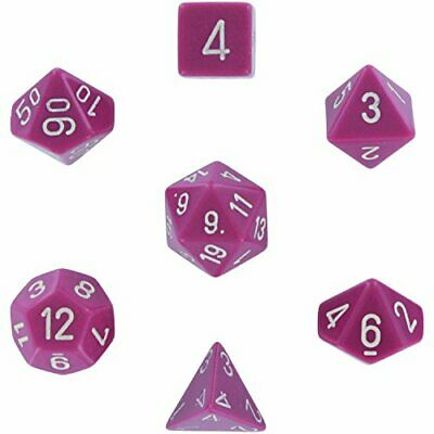 Chessex Opaque Dice Purple w/white