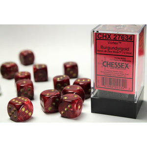 Chessex 16mm d6 Vortex Burgundy